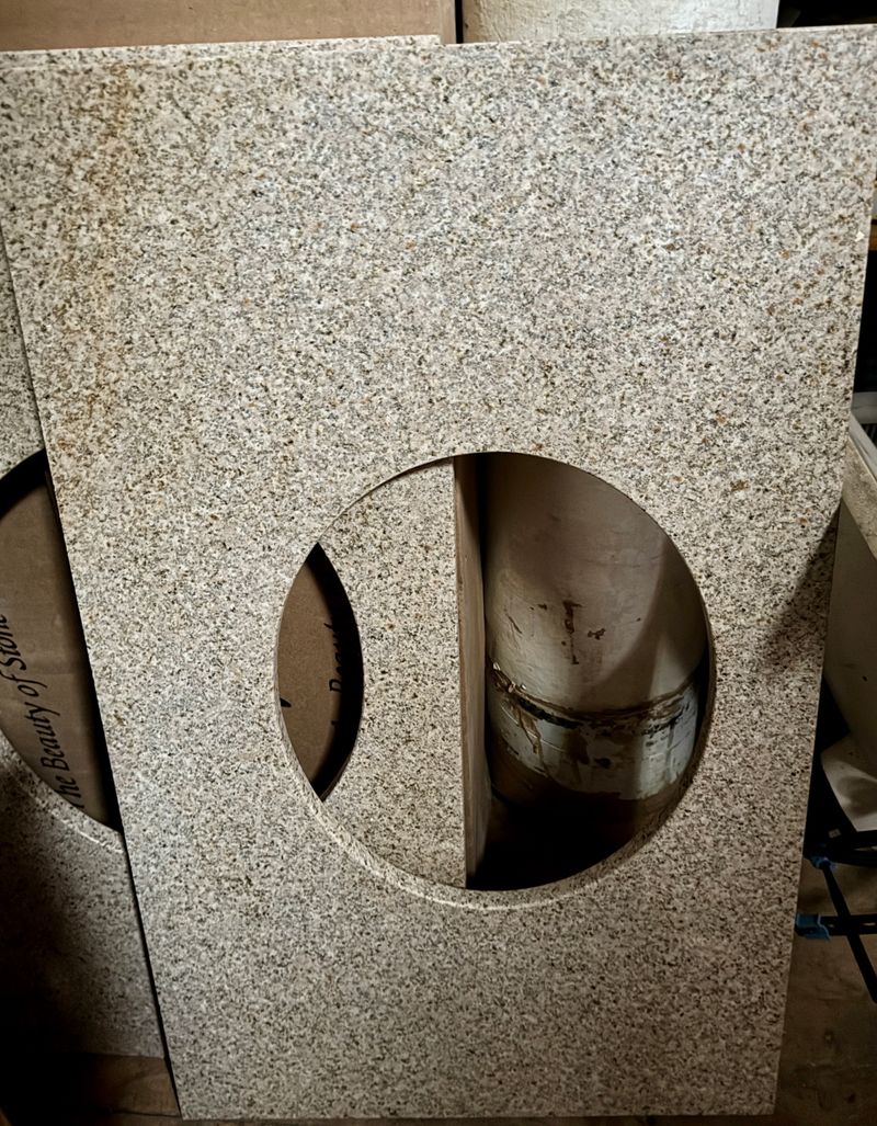 Granite Bathroom Vanity Tops (x2) - Image 1