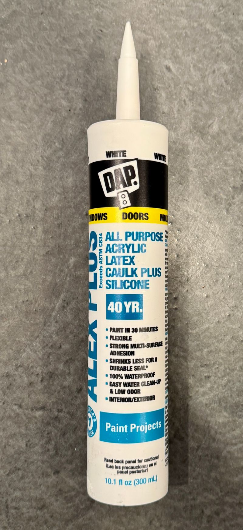 DAP White Caulk - Windows & Doors - Image 1
