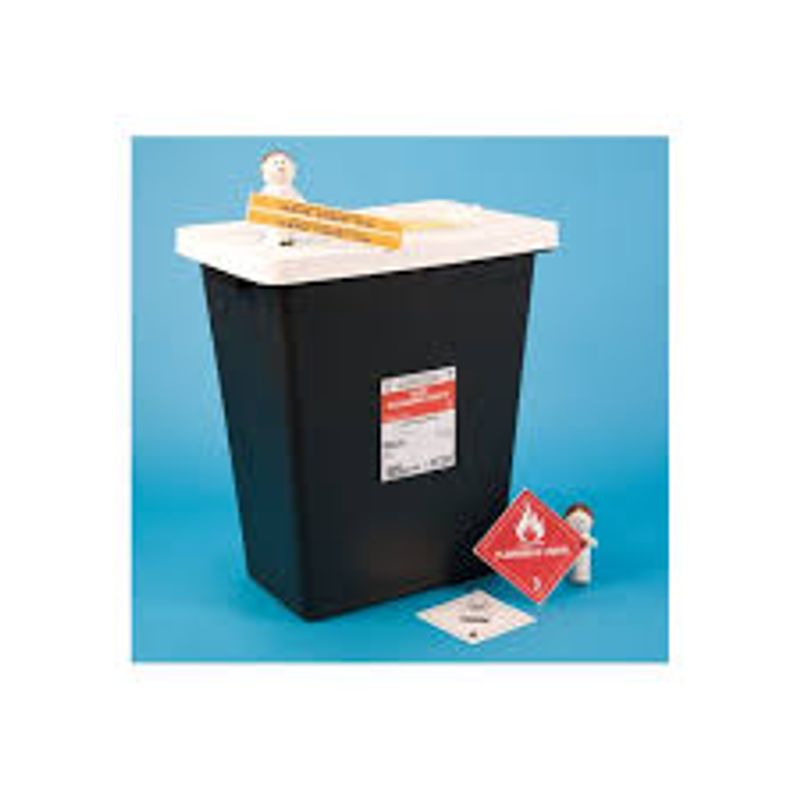 Black Base Waste Container - Image 1