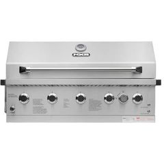 NXR 37 in. 5-Burner Built-In Gas Grill in Stainless Steel with Infrared and Rotisserie Burner - Image 1