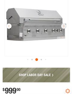 NXR 37 in. 5-Burner Built-In Gas Grill in Stainless Steel with Infrared and Rotisserie Burner - Image 2