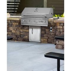 NXR 37 in. 5-Burner Built-In Gas Grill in Stainless Steel with Infrared and Rotisserie Burner - Image 3