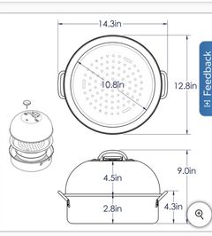 Nordic Ware Deluxe Kettle Smoker with 5 Woodchip Varieties - Image 3
