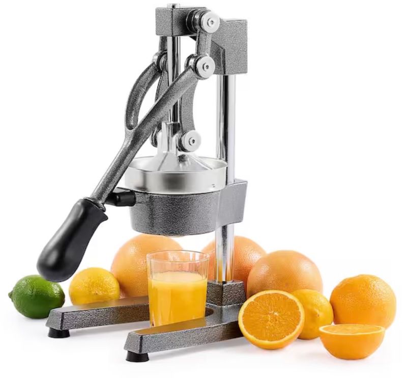 WilprepStainless Steel Gray Hand Press Juicer Machine, Manual Citrus Juicer, Professional Squeezer and Crusher - Image 1