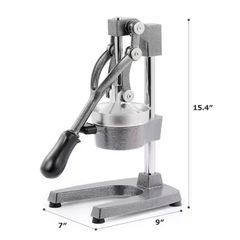 WilprepStainless Steel Gray Hand Press Juicer Machine, Manual Citrus Juicer, Professional Squeezer and Crusher - Image 2