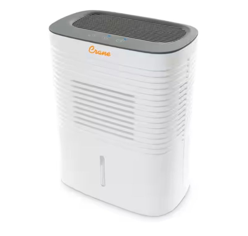 Crane4 Pint Compact Dehumidifier with 2 Settings for Small to Medium Rooms up to 300 sq.ft. - Image 1