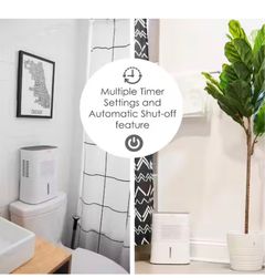 Crane4 Pint Compact Dehumidifier with 2 Settings for Small to Medium Rooms up to 300 sq.ft. - Image 2