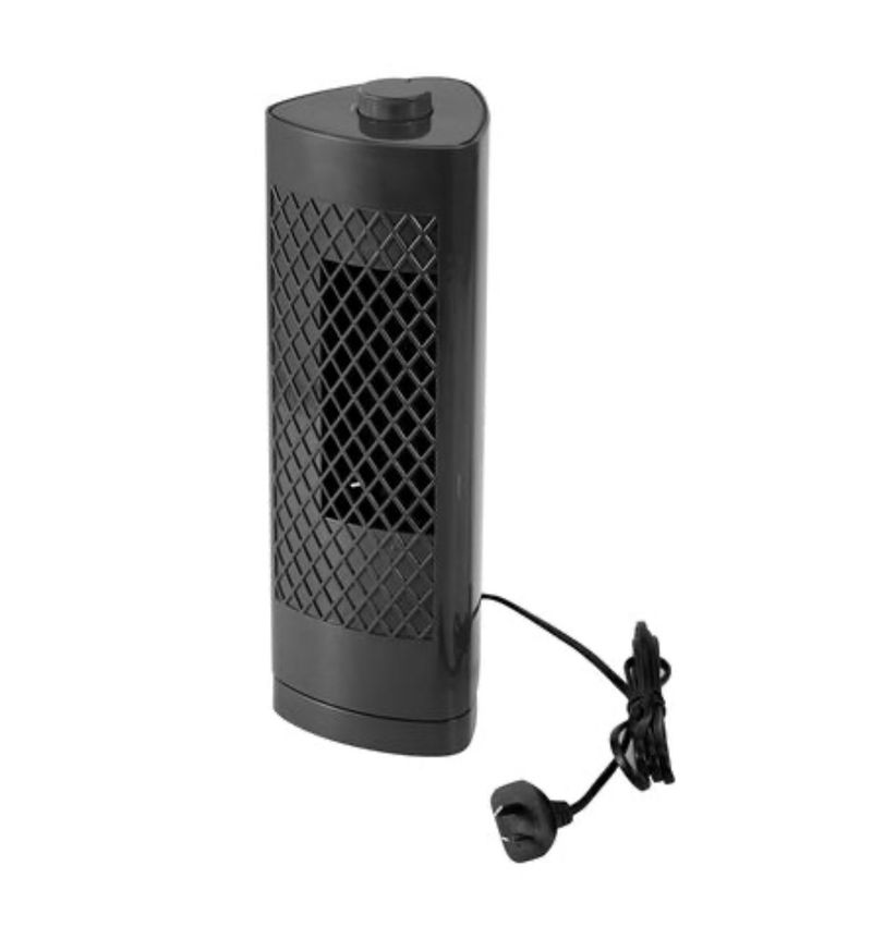 13 in. Mini Tower Fan- Colour Dark Grey - Image 1