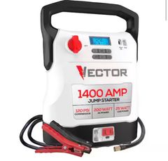 VECTOR1400 Amp Jump Starter, Compressor, USB and AC Power - Image 1