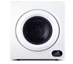SIMZLIFE MSRP $4103.5 cu. ft. Vented Front Load Stackable Electric Compact Dryer in White with Multiple Drying Modes - Image 1