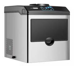 VIVOHOME MSRP $230Electric 2 in 1 48 lbs.Freestanding Ice Maker with Water Dispenser Combo Machine in Silver - Image 1