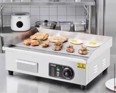 VEVORCommercial Electric Griddle 3200 W Countertop Flat Top Grill 22 in. Stainless Steel Griddle Grill - Image 1