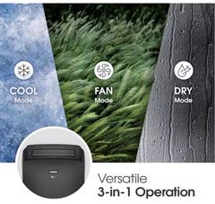 LG8,000 (DOE) BTU 115-Volt Portable Air Conditioner Unit Cools 350 sq. ft. with Dehumidifier and Wi-Fi in Gray - Image 6