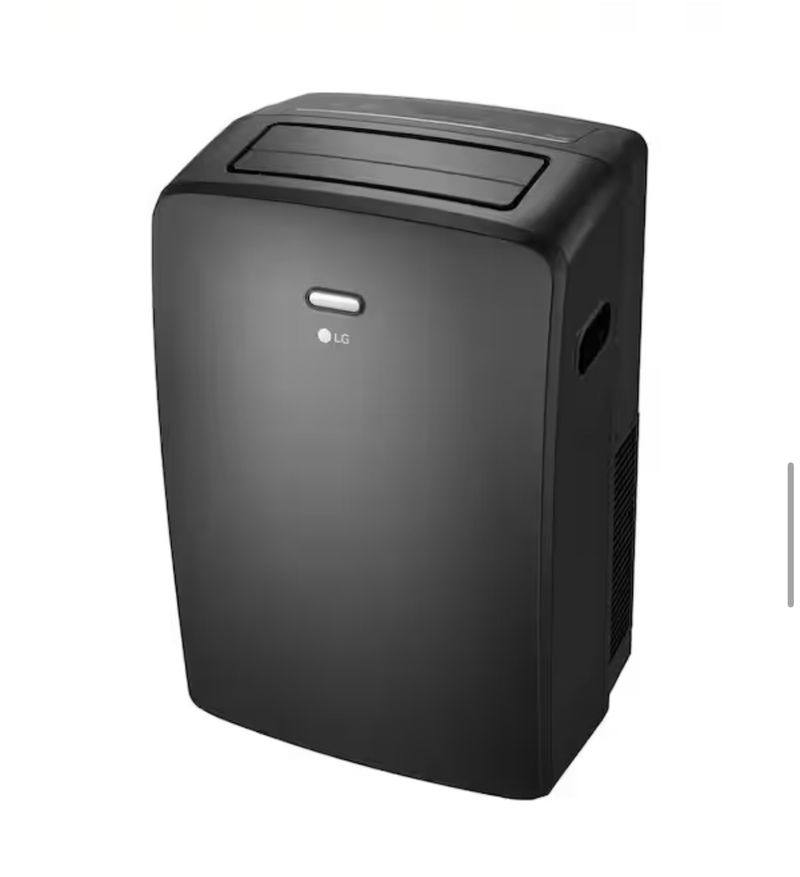 LG8,000 (DOE) BTU 115-Volt Portable Air Conditioner Unit Cools 350 sq. ft. with Dehumidifier and Wi-Fi in Gray - Image 1