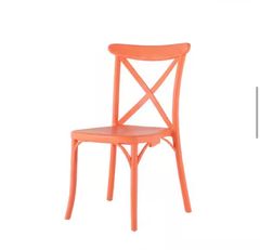  LagoonStackable X Salmon Dining Chair - Image 1