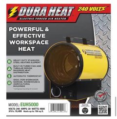 DuraHeat4800 Watt, 16,400 Btu, 240V Mountable Or Portable Electric Fan Forced Air Heater - Image 3