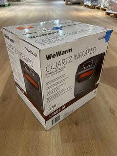  WeWarmElectric 6 Element Infrared Space Heater Black Plastic - Image 3