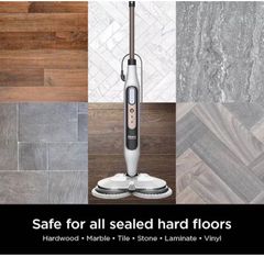 SharkSteam and Scrub Corded Steam Mop and Cleaner for Hard Floors White with Steam Blaster Technology that scrubs sanitizes - Image 4