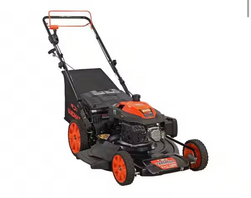 YARDMAX22 in. 201 cc SELECT PACE 6 Speed CVT High Wheel RWD 3-in-1 Gas Walk Behind Self Propelled Lawn Mower - Image 1