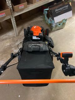 YARDMAX22 in. 201 cc SELECT PACE 6 Speed CVT High Wheel RWD 3-in-1 Gas Walk Behind Self Propelled Lawn Mower - Image 8