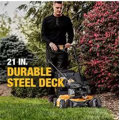 DEWALT21 in. 150cc Briggs and Stratton 625ex Engine Rear Wheel Drive 2-in-1 Gas Self Propelled Walk Behind Lawn Mower - Image 5