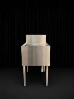 Stainless Steel Freestanding Utility Sink Drainboard - Image 1