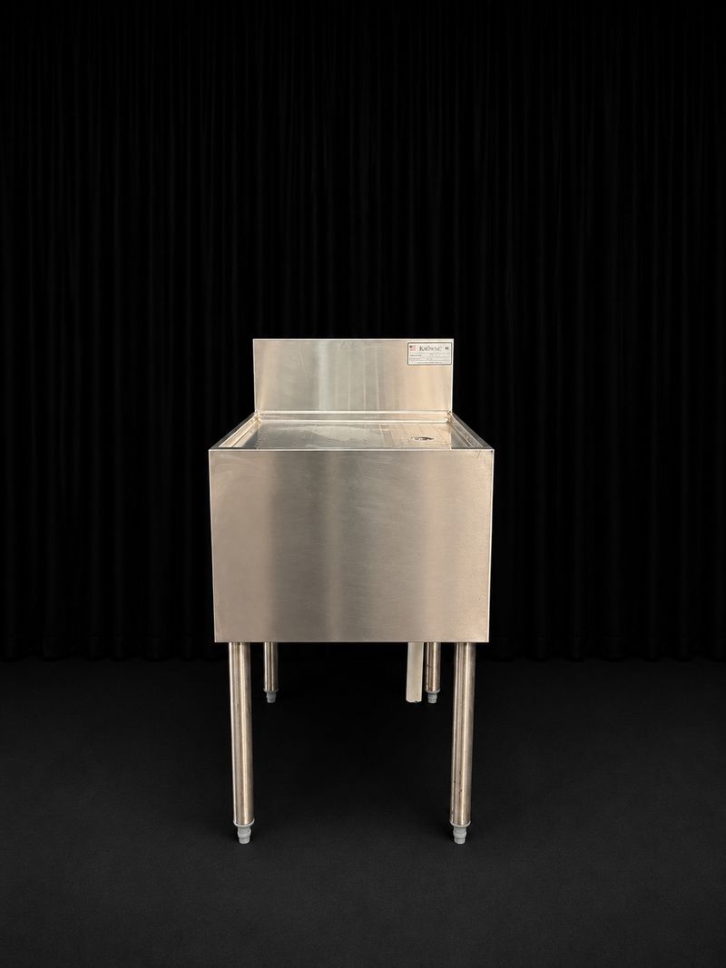 Stainless Steel Freestanding Utility Sink Drainboard - Image 1