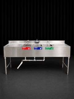 Stainless Steel Commercial 3-Compartment Sink - Image 1