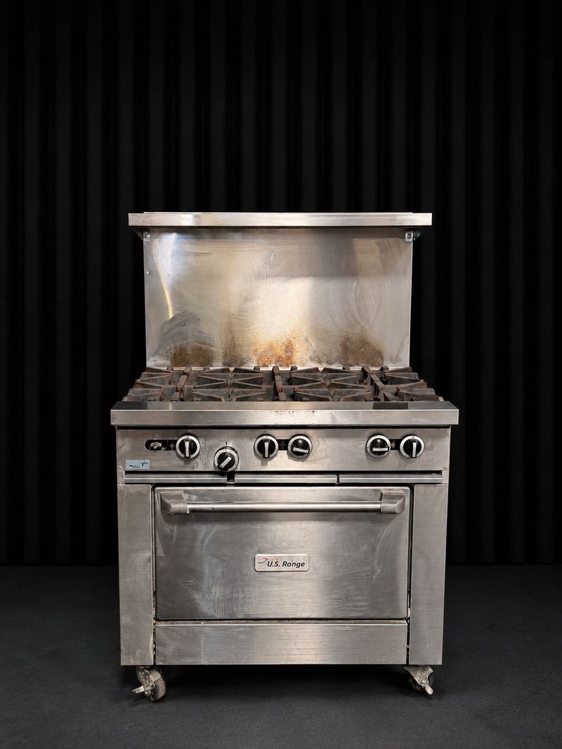 U.S. Range Commercial Gas Stove Oven - Image 1