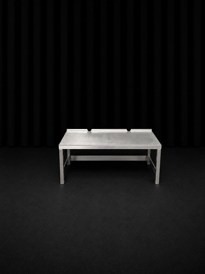 Rectangular Metal Industrial Table - Image 1