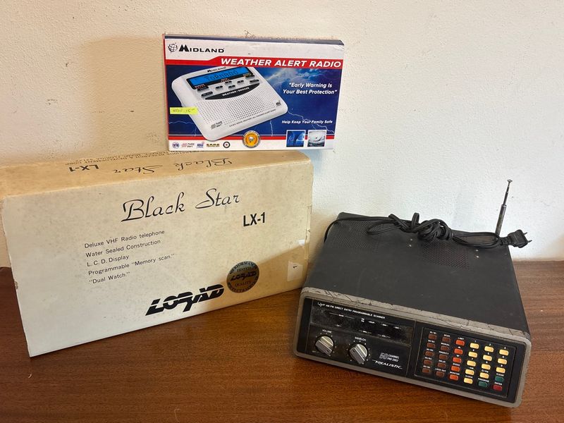 Realistic PRO-2002 Scanner Midland Weather Radio and Black Star Marine Radio - Image 1