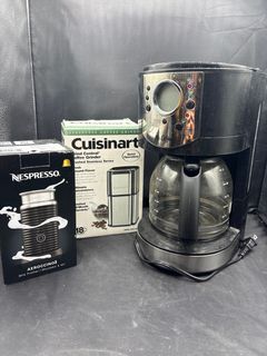 Mr. Coffee Brewer with Cuisinart Coffee Grinder and Nespresso Frother - Image 1