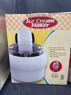 Compact Electric Ice Cream Maker and Spiralizer Five Blade Slicer Set - Image 2