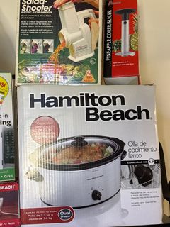 Hamilton Beach Slow Cooker Mixer and Kitchen Small Appliances Lot - Image 3