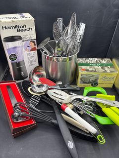 Kitchen Utensil Assortment with Hamilton Beach Blender and Fante's Pasta Attachment - Image 1