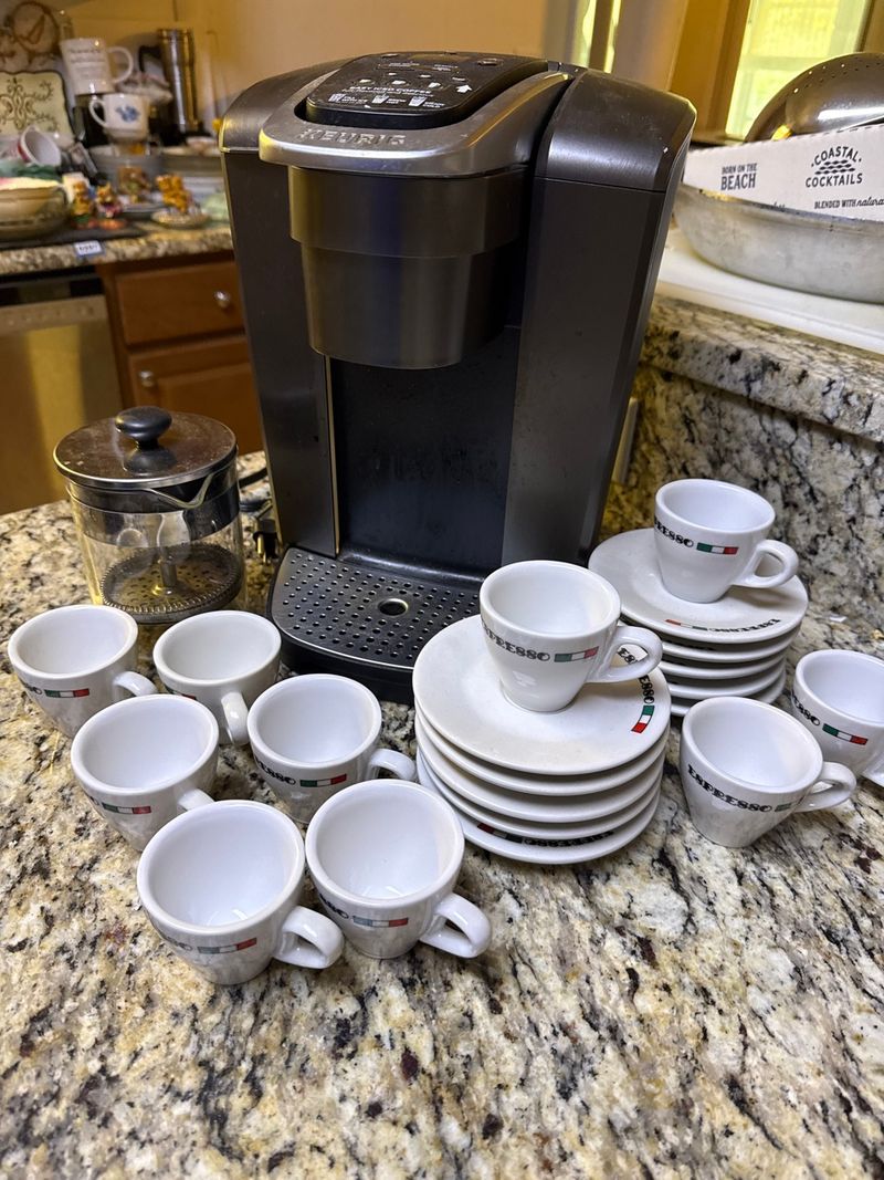 Keurig Coffee Maker French Press and Espresso Cups - Image 1