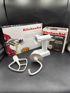 KitchenAid Stand Mixer Attachments Spiralizer Food Grinder and Beaters - Image 1
