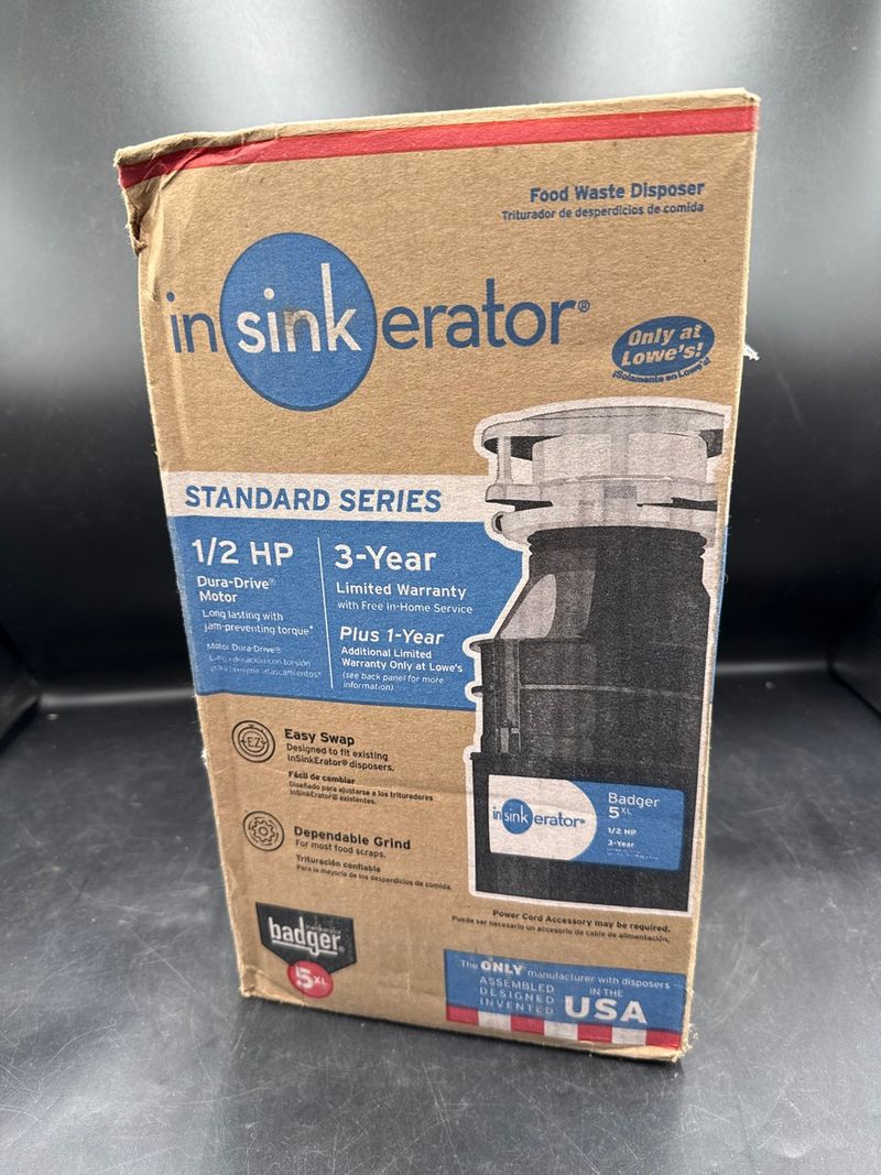 InSinkErator Badger 5XL 1/2 HP Food Waste Garbage Disposer - Image 1