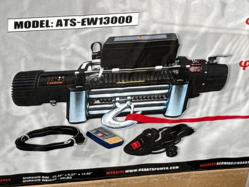 13,000 pound Electric Winch - Image 1