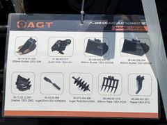 2026 AGT Mini Excavator Attachment 9 piece Set - Image 3