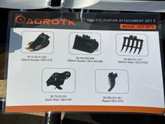 2026 AGT Mini Excavator Attachment 5 piece Set - Image 1