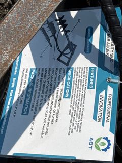 Blue 2026 Hydraulic Skid Steer Auger with Bits - Image 3