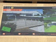 11   19 FT All-Steel Carport with 10 ft Open Sidewall - Image 3