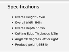 2026 84 Inch Dozer Blade for Skid Steer - Image 3