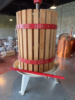 Wood and Metal Fruit Wine Press - Image 3