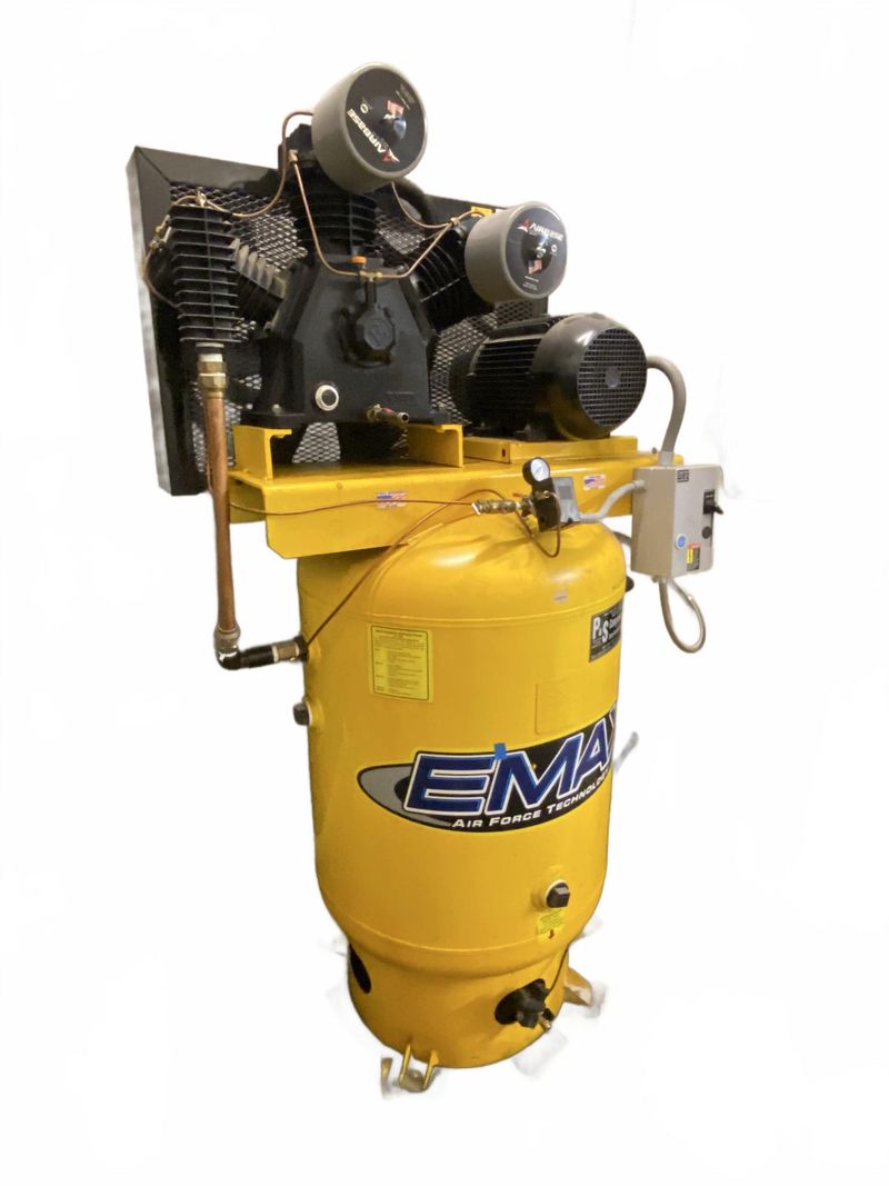 Industrial Vertical Air Compressor, 120 Gallon - Image 1