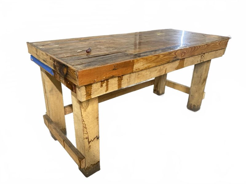 Solid Wood Workbench - Image 1