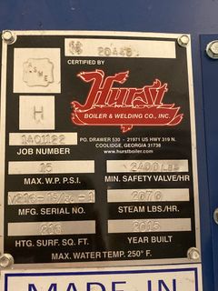Vertical Steam Boiler, 60HP  - Image 4