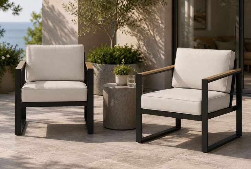2 Club Patio Chairs