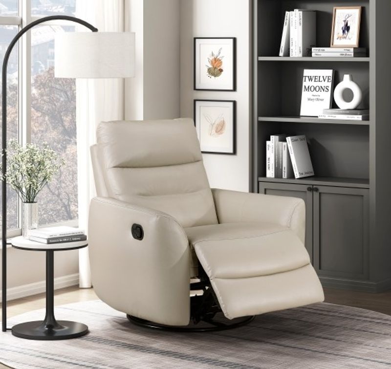 Leather Swivel Recliner
